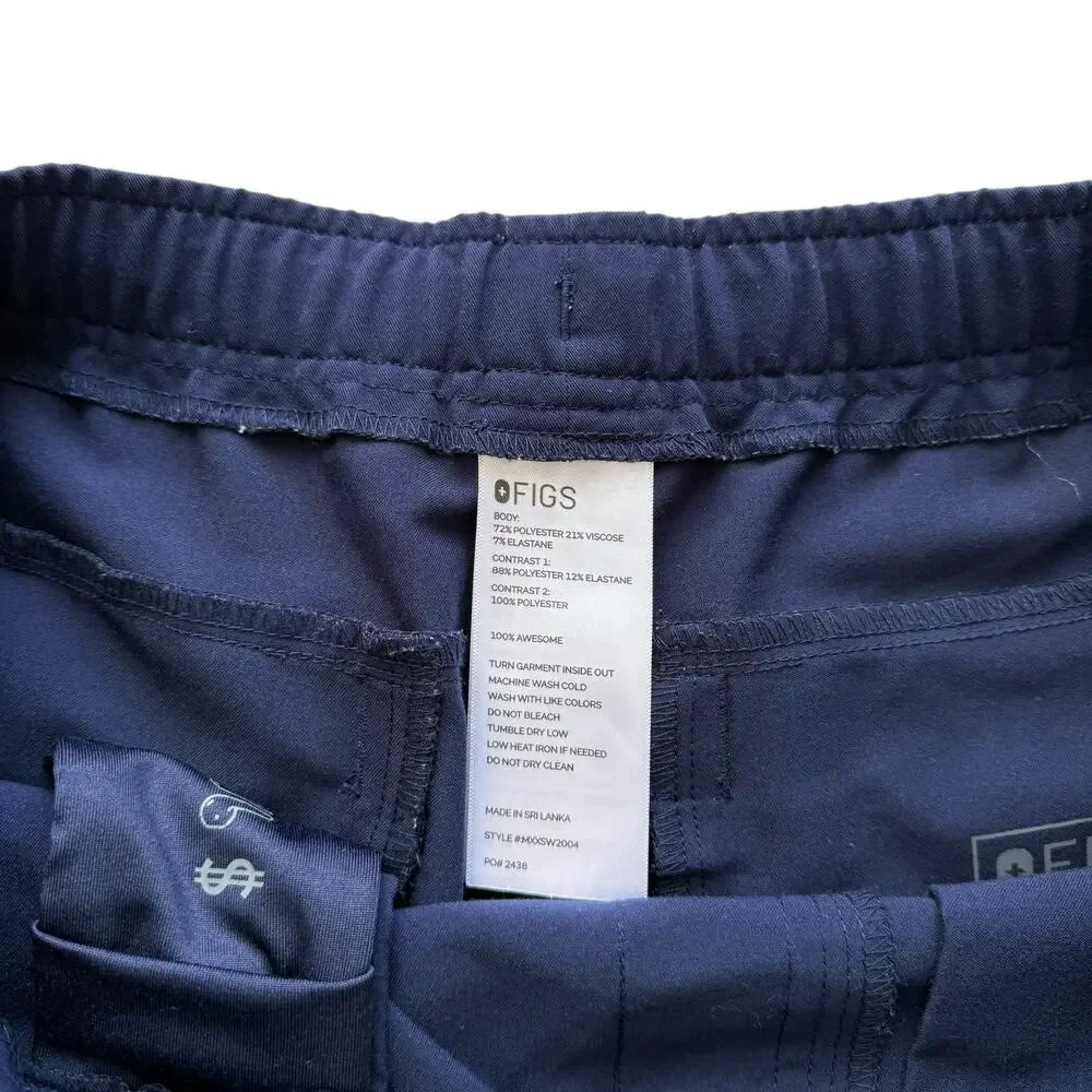 Figs Men's Navy Tansen Jogger Scrub Pants Size Large